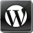 Black WordPress Icon 48x48 png